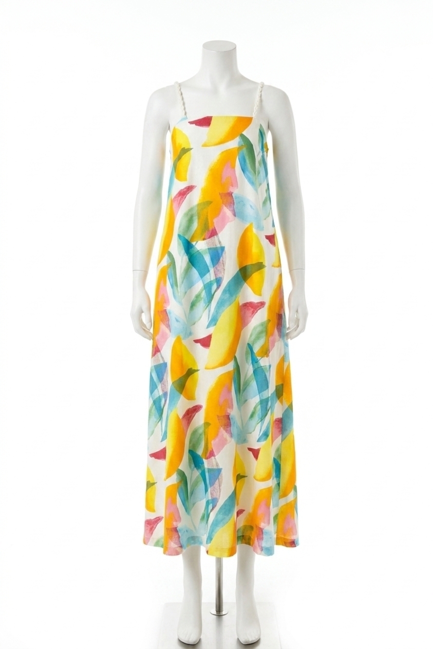 NEW TCEC on vacation time midi dress in multicolor